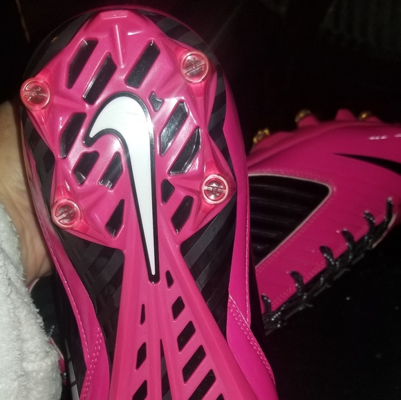 Nike Cleats Hot Pink sz 12 - Picture 4 of 6